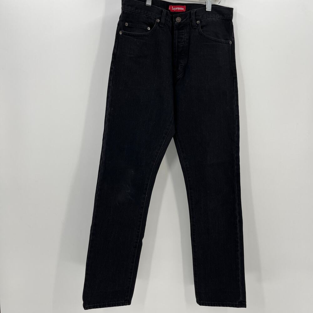 Supreme NYC Slim Denim Jeans in Black Size 30
